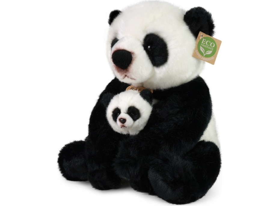 Rappa Plyšová panda s mládětem 27 cm ECO-FRIENDLY