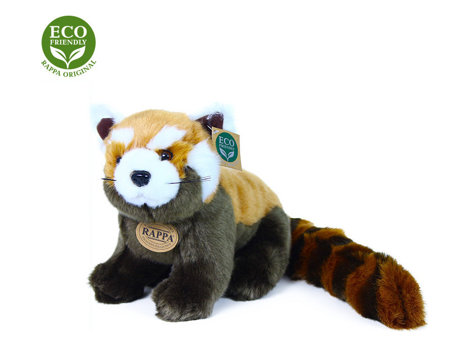 Rappa Plyšová panda červená 25 cm ECO-FRIENDLY