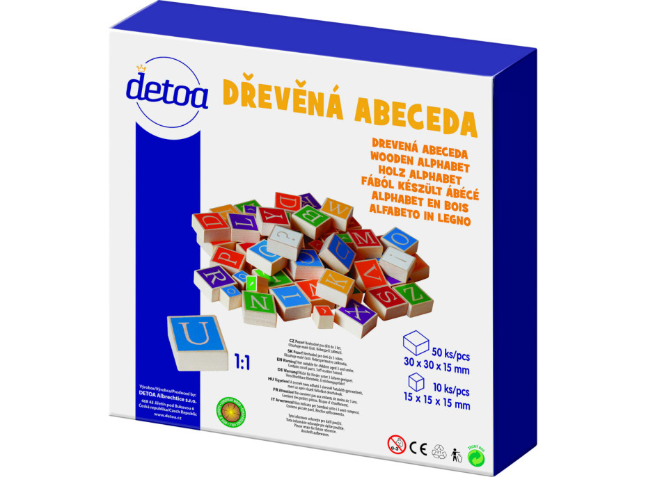 Detoa Dřevěná abeceda