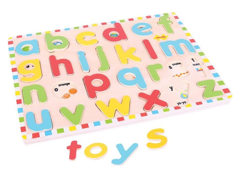 Bigjigs Toys Anglická malá abeceda s obrázky