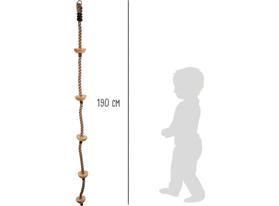 small foot Dětské šplhací lano s nášlapnými body