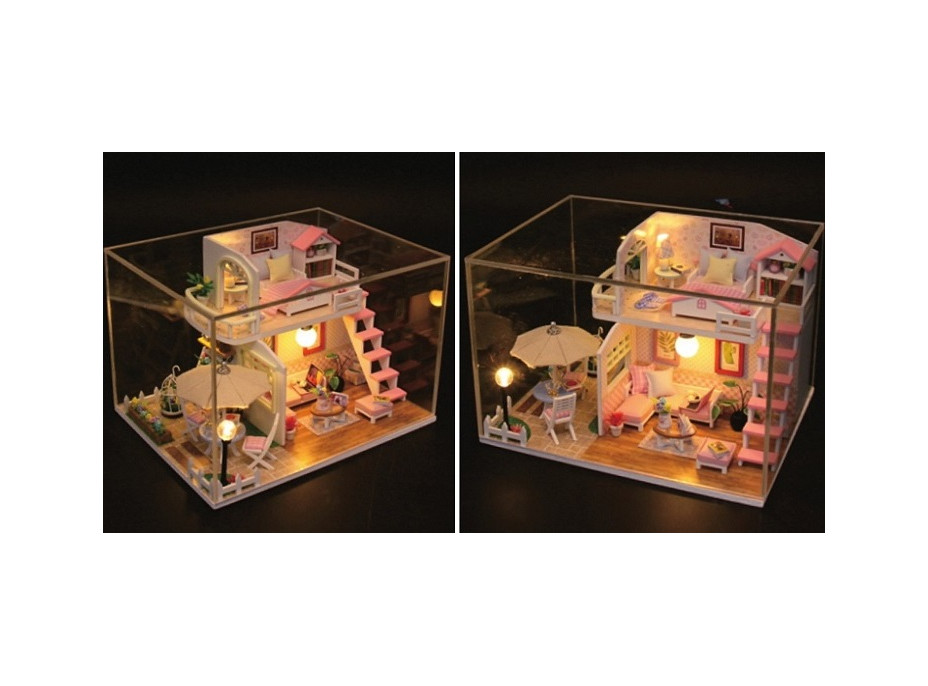 2Kids Toys miniatura domečku Růžový dům