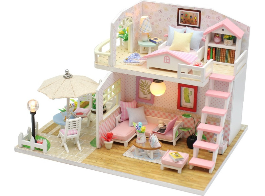 2Kids Toys miniatura domečku Růžový dům