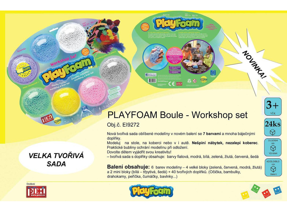 Pexi PlayFoam® Boule velká kreativní sada modelíny