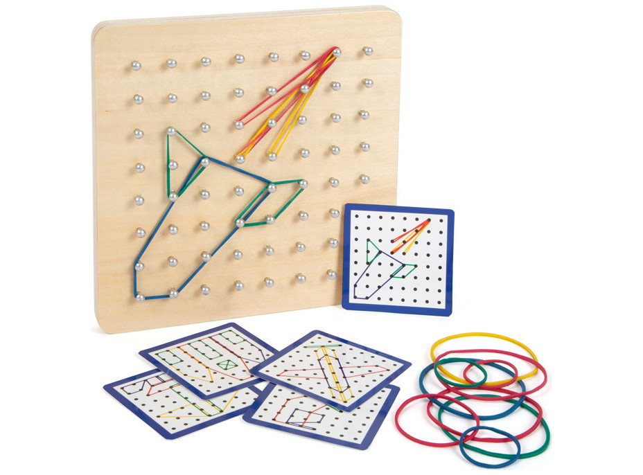 small foot Dřevěná deska Geoboard