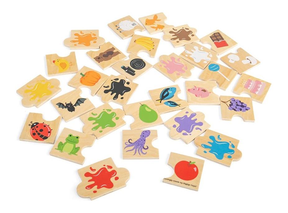 Bigjigs Toys Didaktické puzzle Barvy