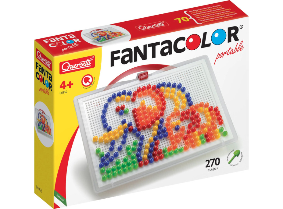 Quercetti FantaColor Portable 270 ks (Ø10 mm)