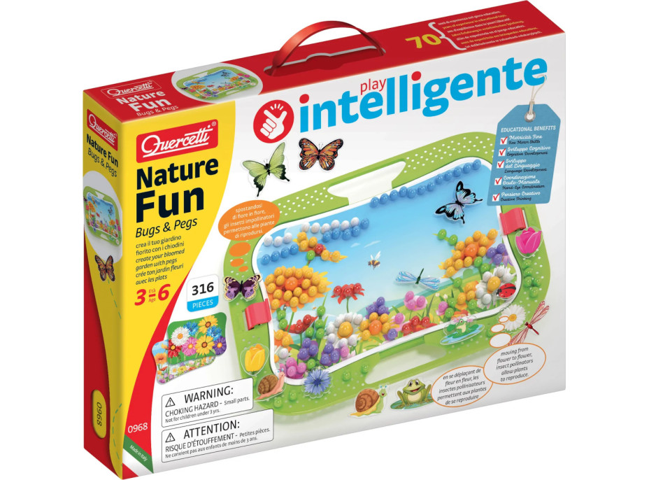 Quercetti Nature Fun Bugs & Pegs 316 ks