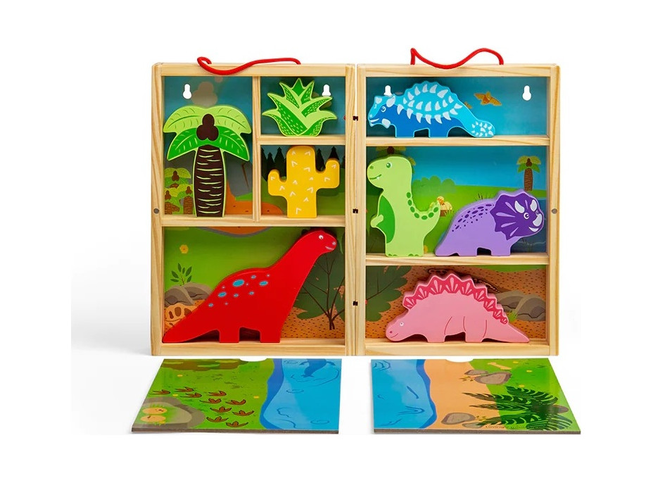Bigjigs Toys Krabička na hraní dinosauři