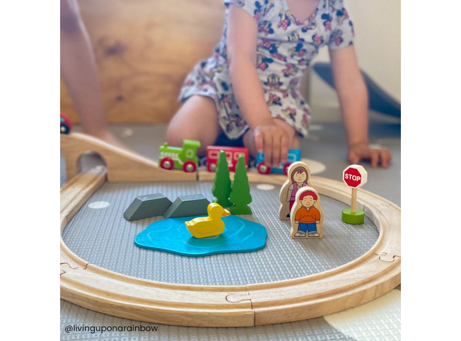 Bigjigs Rail dřevěná vláčkodráha osmička - poškozený obal