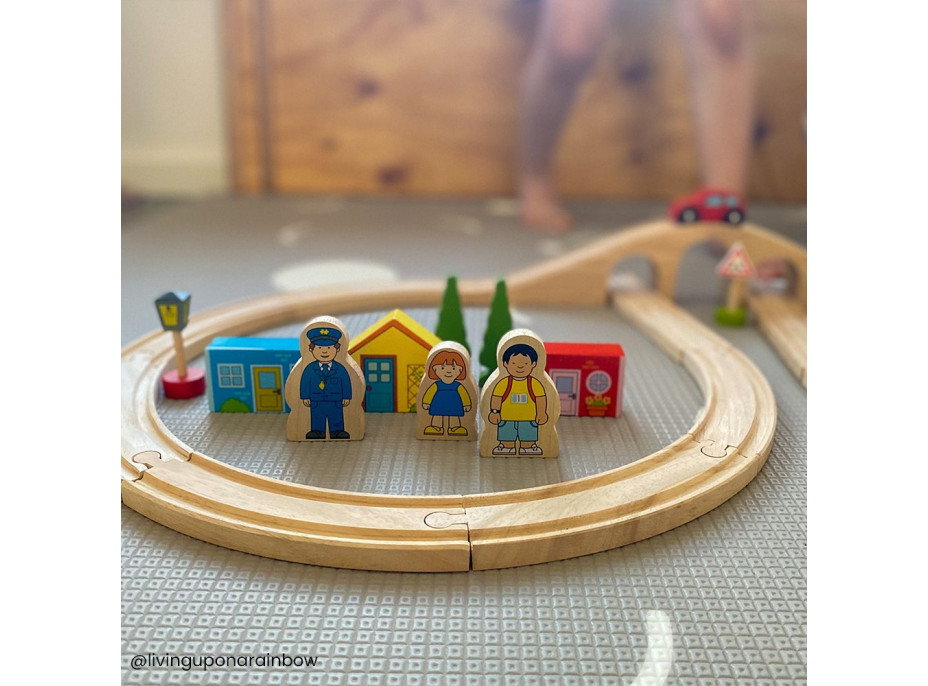 Bigjigs Rail dřevěná vláčkodráha osmička - poškozený obal