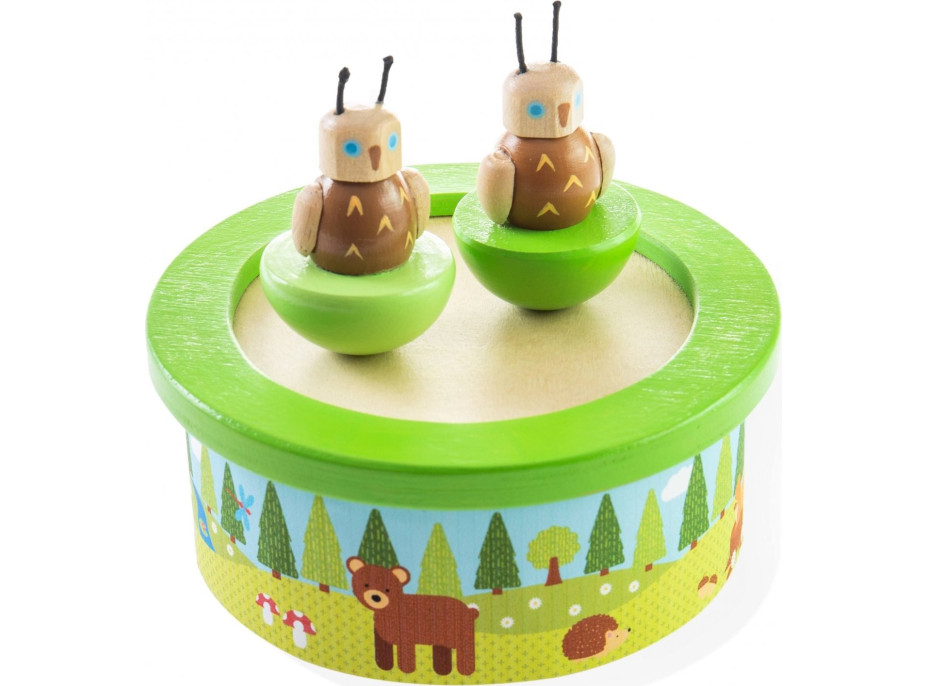 Bigjigs Toys Dřevěná hrací skříňka woodland