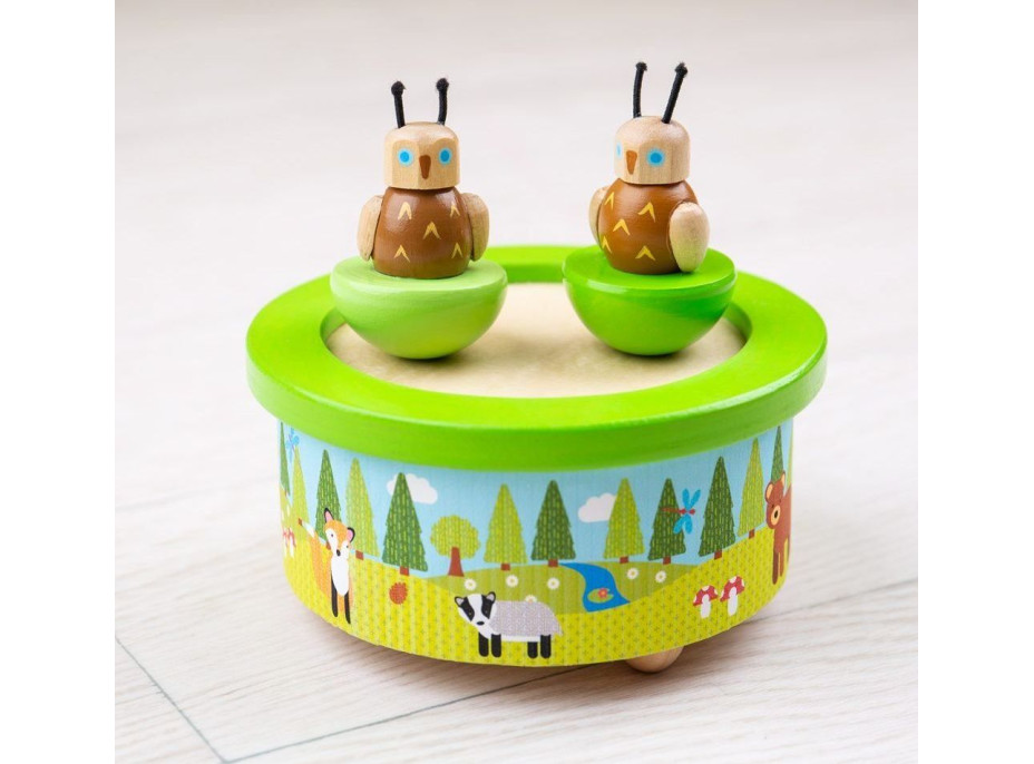 Bigjigs Toys Dřevěná hrací skříňka woodland