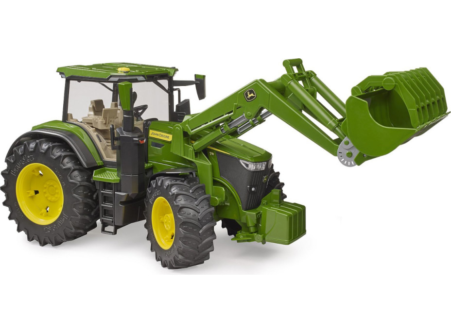 Bruder Traktor John Deere 7R 350 s čelním nakladačem