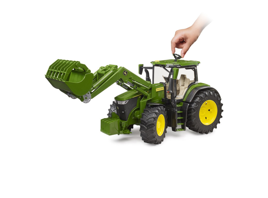 Bruder Traktor John Deere 7R 350 s čelním nakladačem