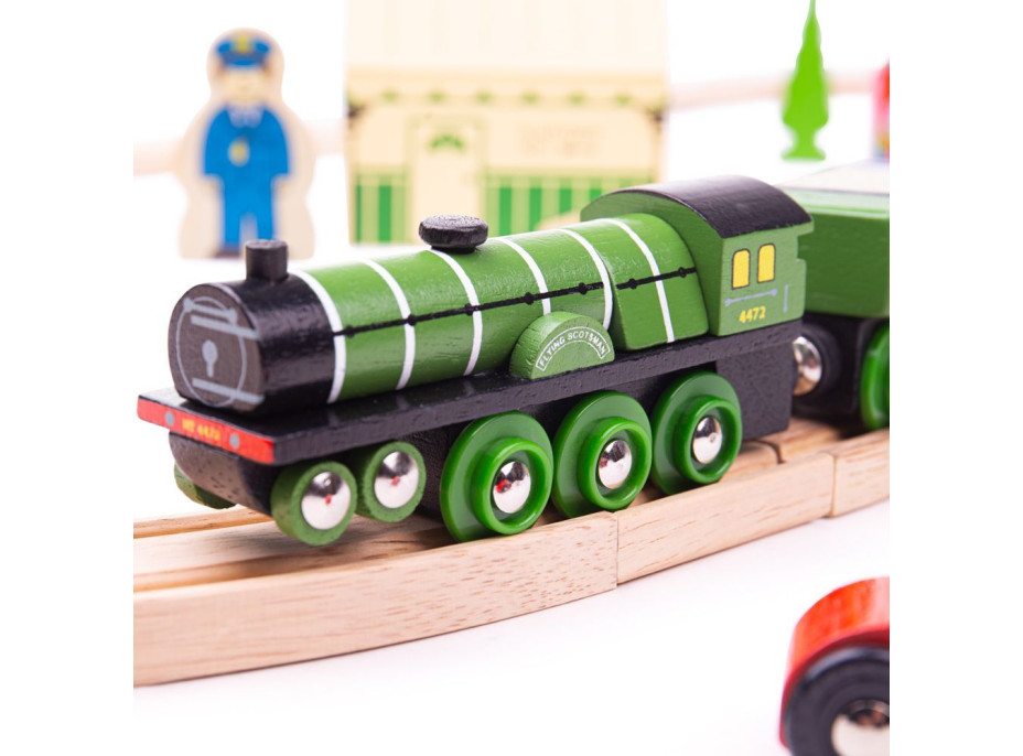 Bigjigs Rail Dřevěná vláčkodráha Flying scotsman