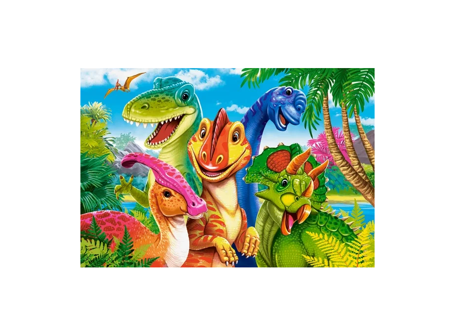 CASTORLAND Puzzle Dinosauří selfie MAXI 40 dílků