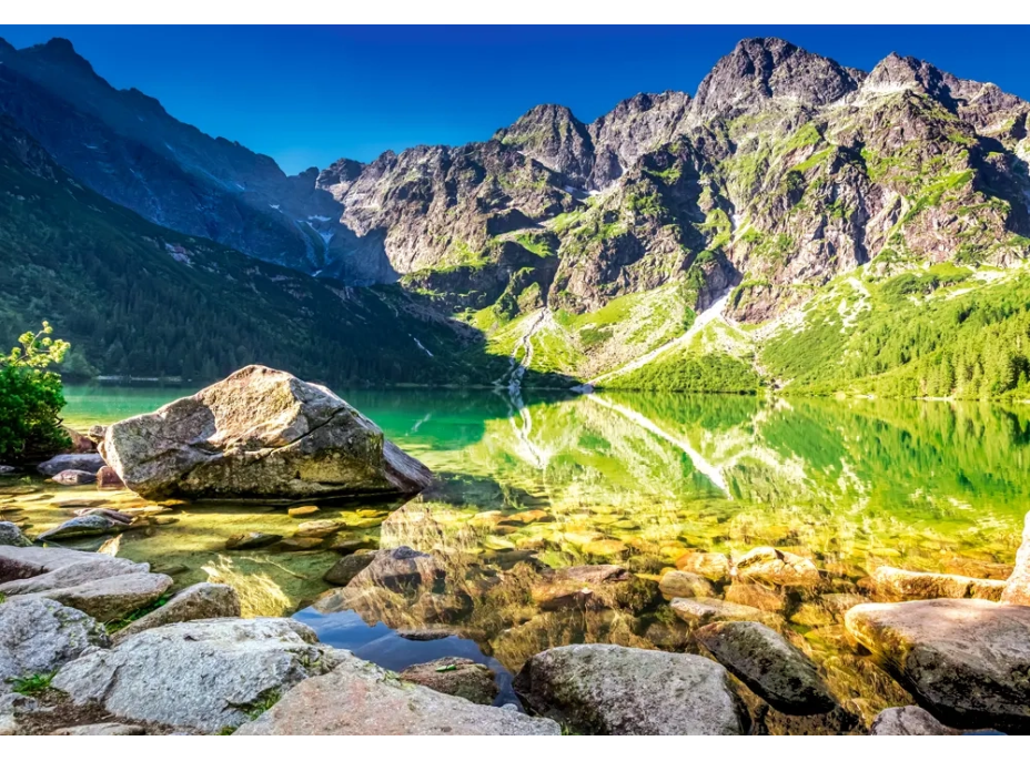 CASTORLAND Puzzle Východ slunce u jezera Morskie Oko 1500 dílků