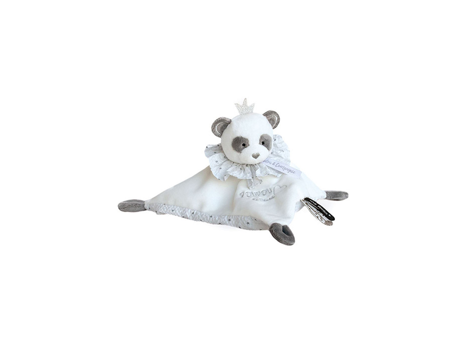 Doudou Dárková sada - plyšový muchláček panda 20 cm