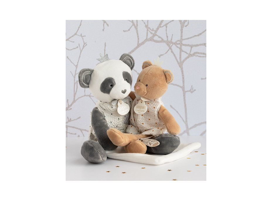 Doudou Dárková - plyšová panda s dečkou 28 cm