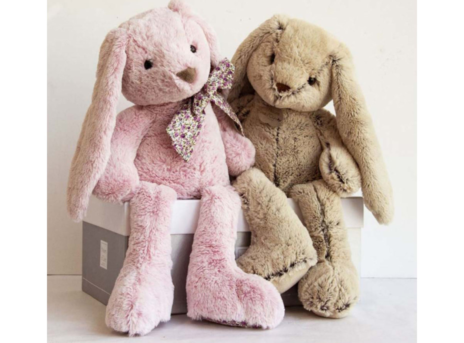 Doudou Histoire d´Ours Plyšová hračka růžový králíček 40 cm