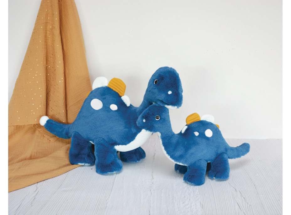 Doudou Histoire d´Ours Plyšová hračka modrý dinosaurus 40 cm