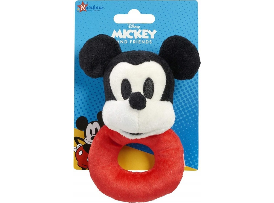 Rainbow Plyšové chrastítko Mickey Mouse