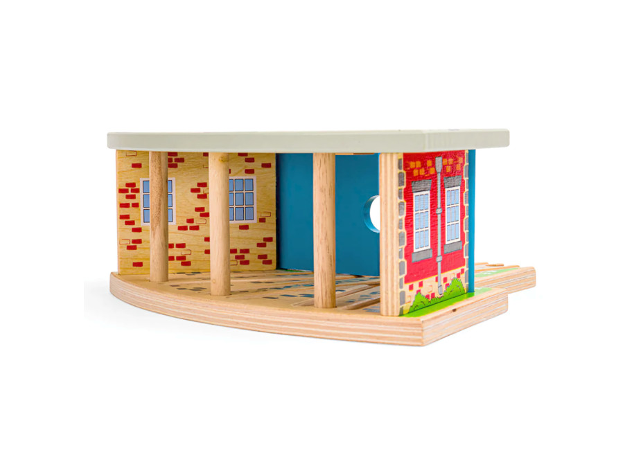 Bigjigs Rail Trojité depo s vraty