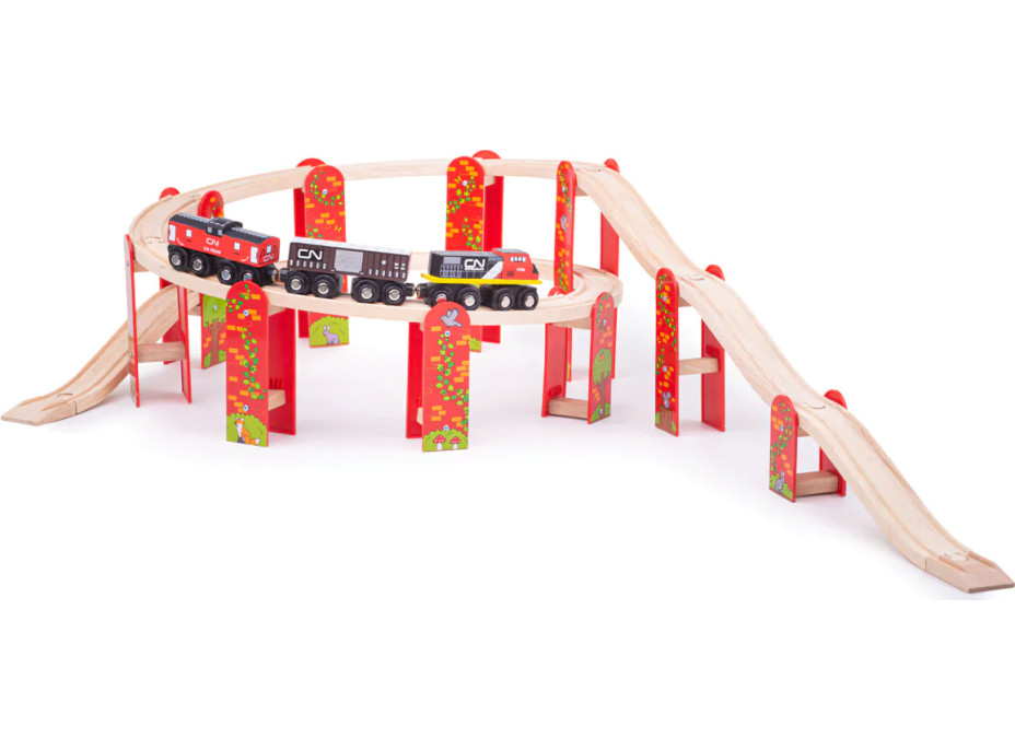 Bigjigs Rail Víceúrovňový set kolejí