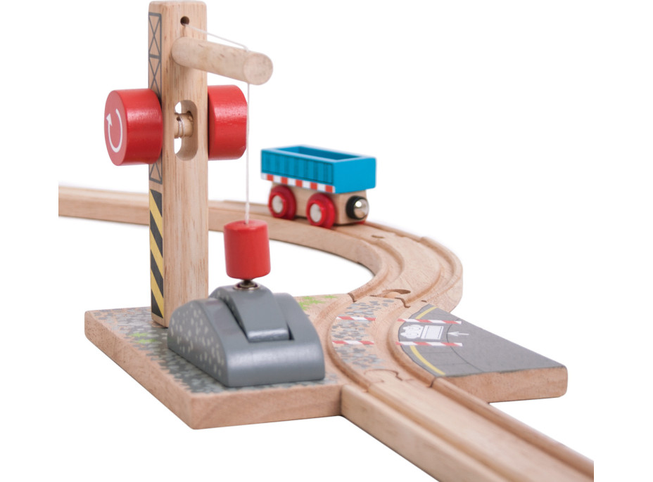 Bigjigs Rail Jeřáb se štěrkem