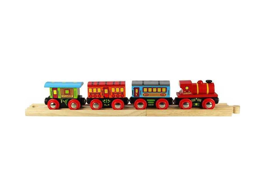 Bigjigs Rail Osobní vlak + 2 koleje