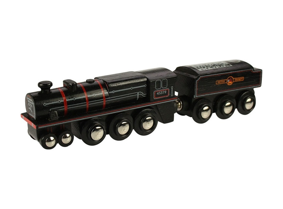 Bigjigs Rail Dřevěná replika lokomotivy Black 5 engine