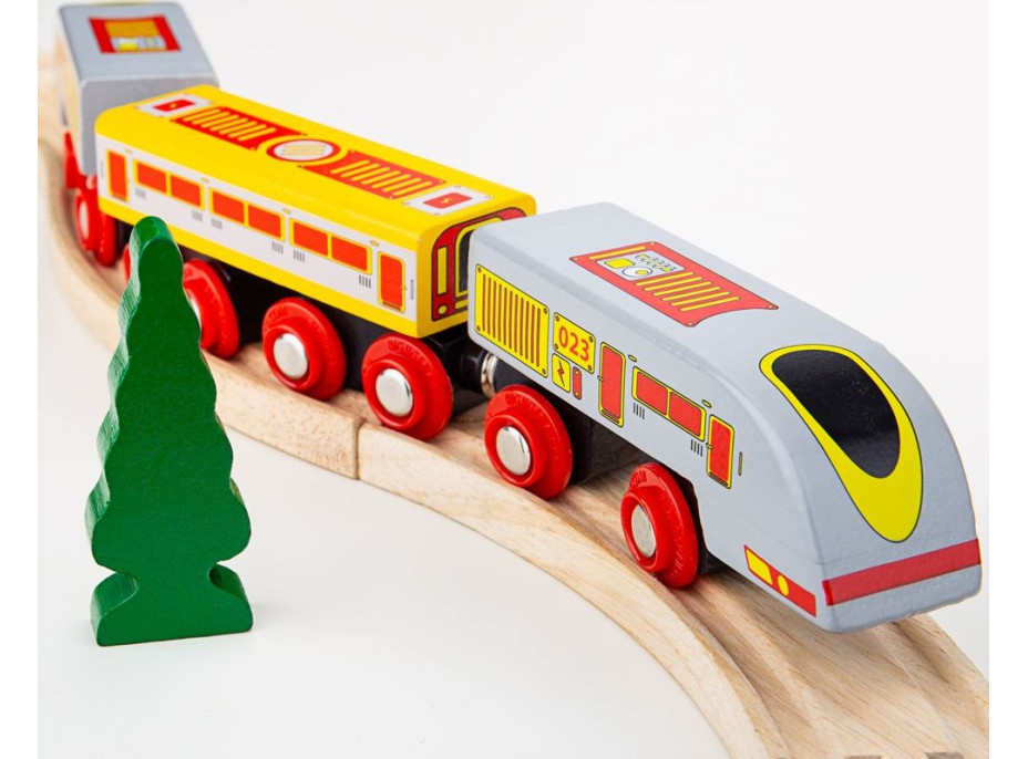 Bigjigs Rail Rychlík Eurostar + 3 koleje