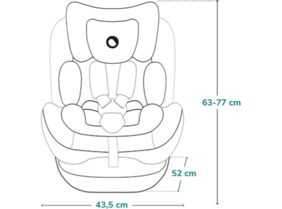 LIONELO Autosedačka Bastiaan One i-Size 40-150 cm, Grey Stone