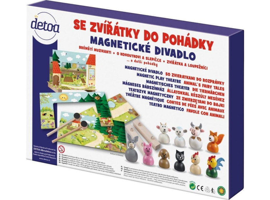 Detoa Magnetické divadlo se zvířátky do pohádky