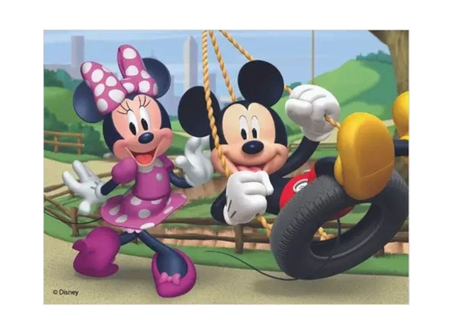 Dino Dřevěné licenční kostky Mickey Mouse – 12 kostek