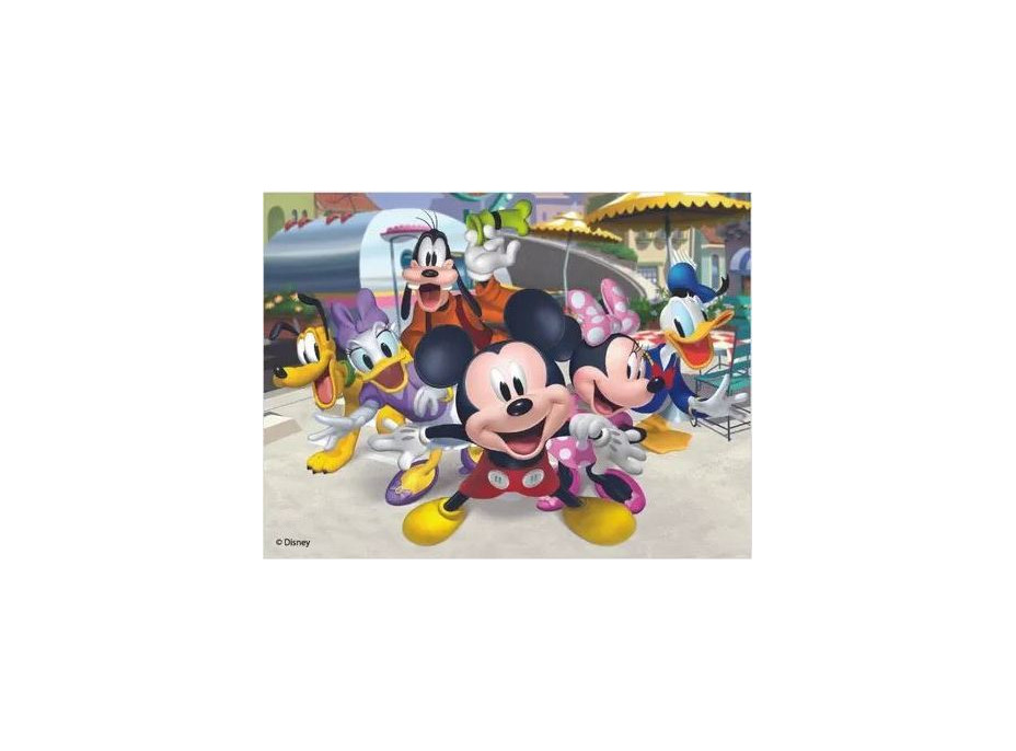 Dino Dřevěné licenční kostky Mickey Mouse – 12 kostek