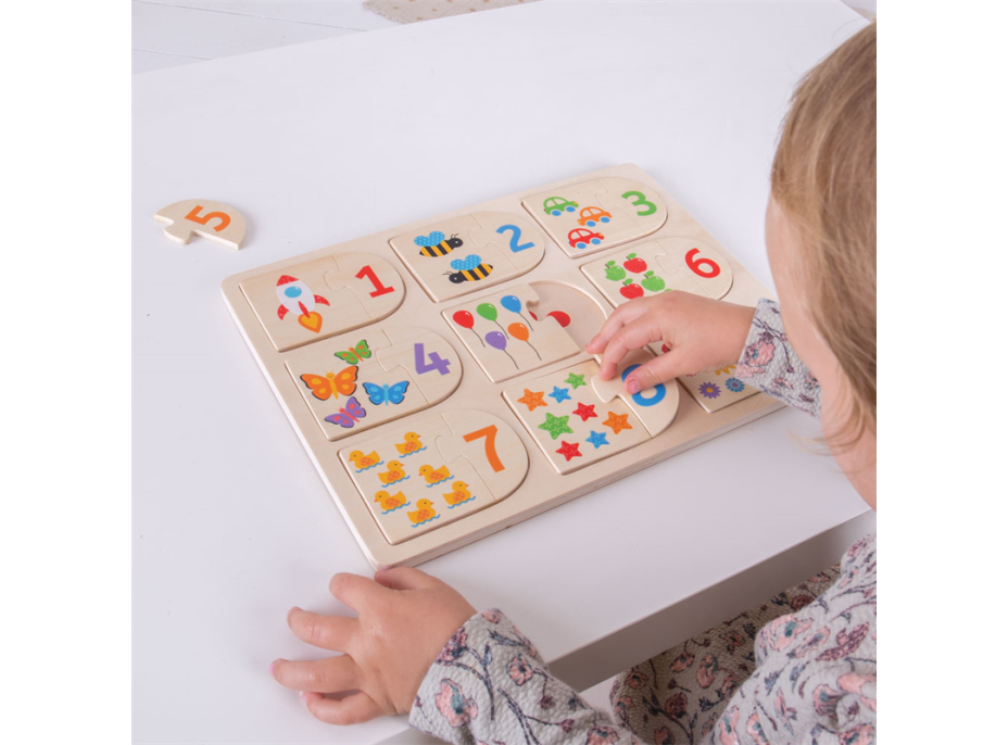 Bigjigs Toys Obrázkové počítací puzzle