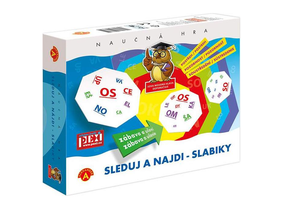 Pexi Sleduj a najdi - slabiky