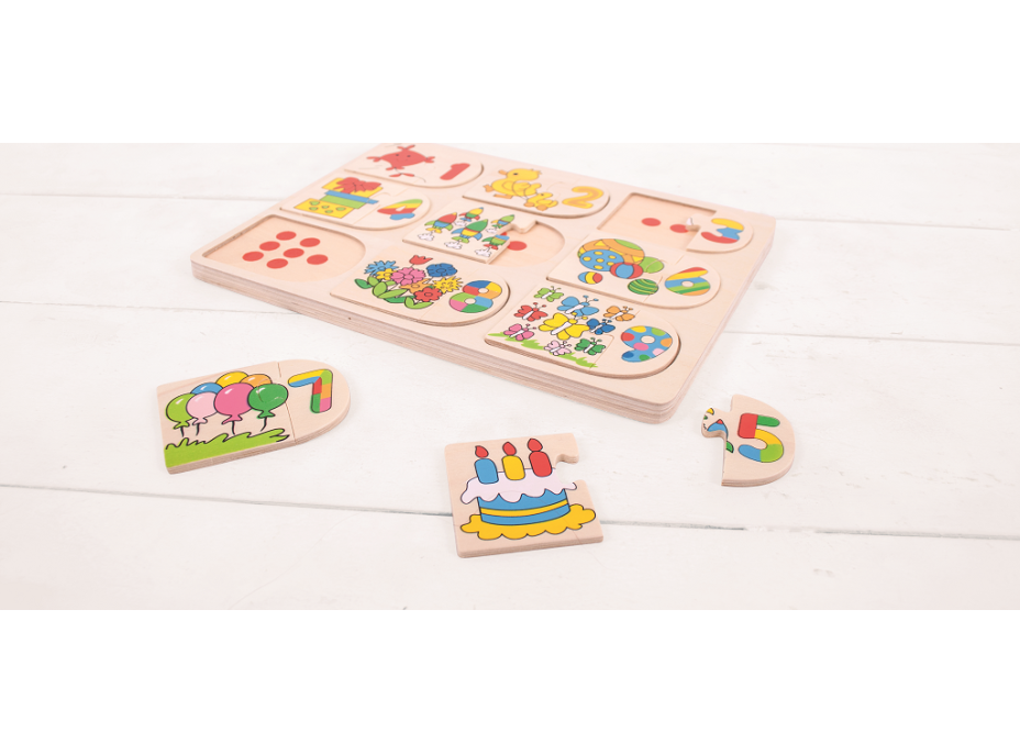 Bigjigs Toys Obrázkové počítací puzzle