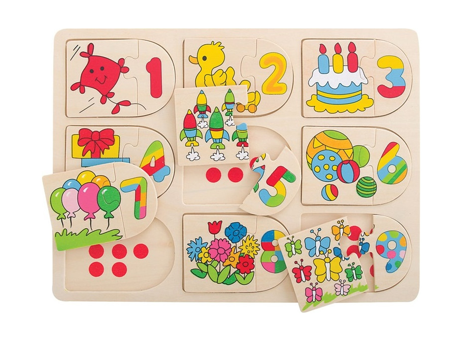 Bigjigs Toys Obrázkové počítací puzzle