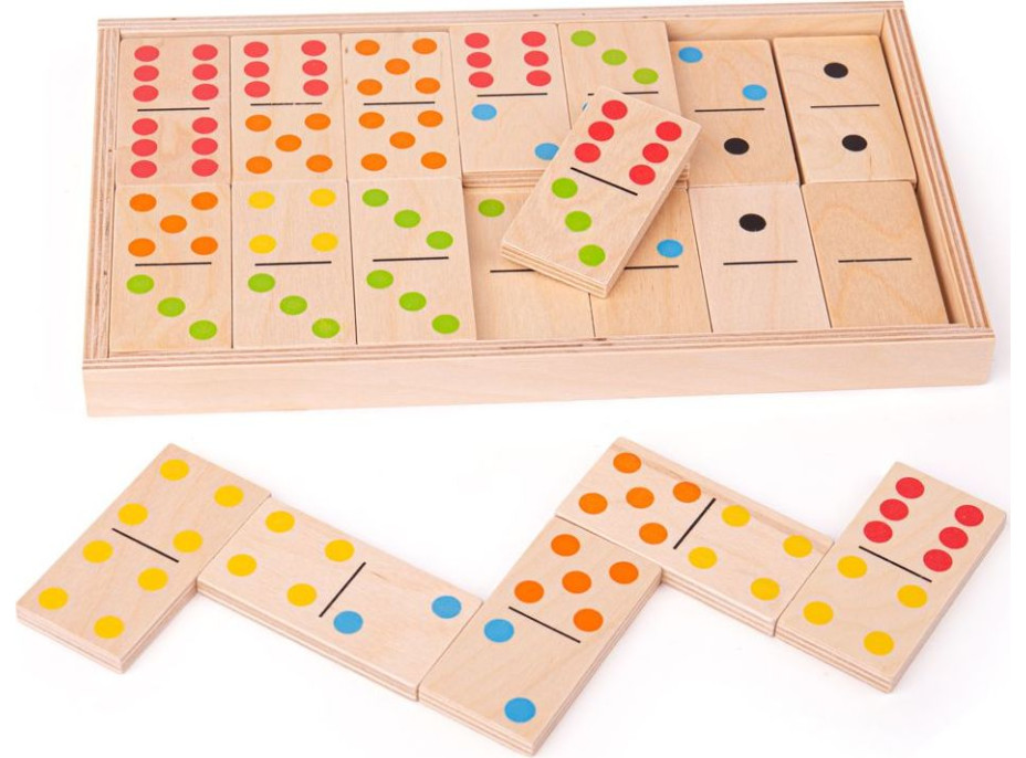 Bigjigs Toys Velké dřevěné domino