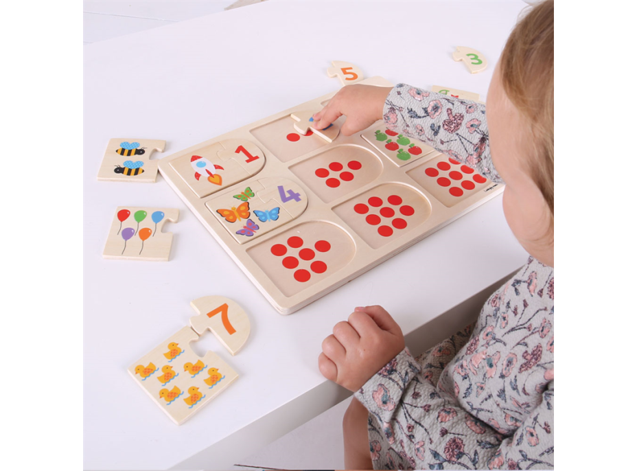 Bigjigs Toys Obrázkové počítací puzzle