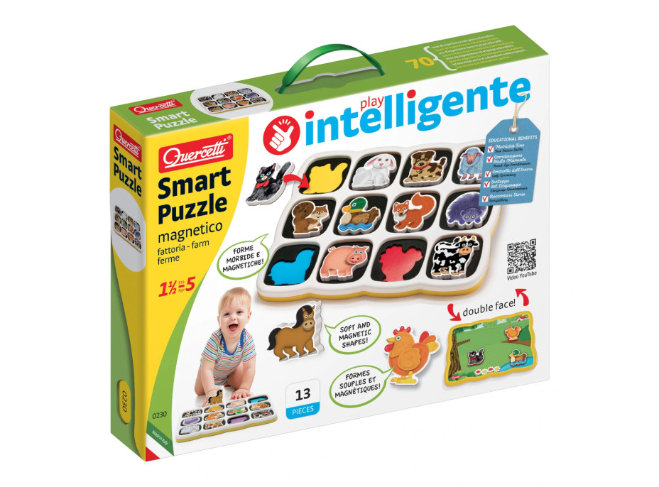 Quercetti Smart Puzzle Magnetico Farm