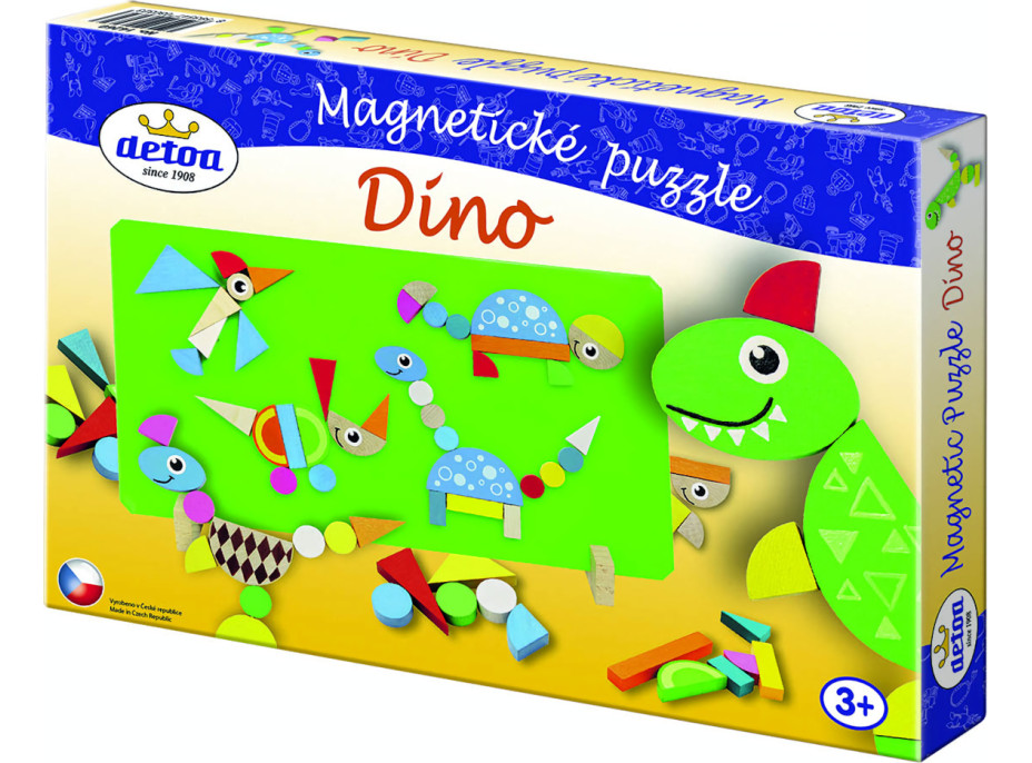 Detoa Magnetické puzzle DINO