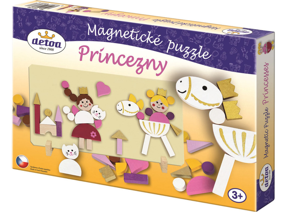 Detoa Magnetické puzzle princezny