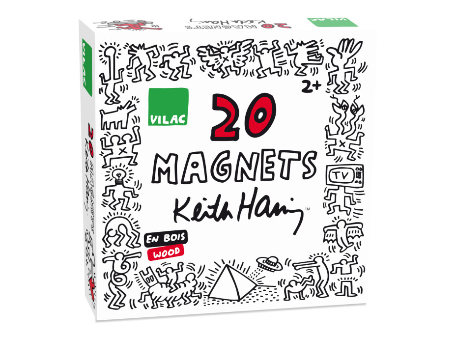 Vilac Dřevěné magnetky Keith Haring