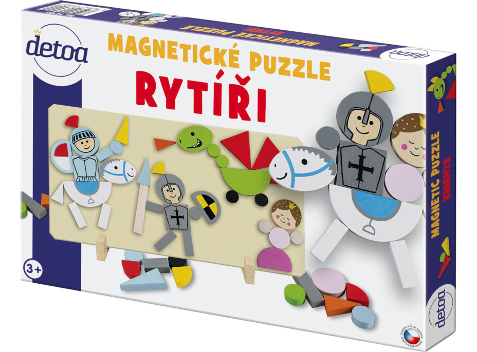 Detoa Magnetické puzzle Rytíři