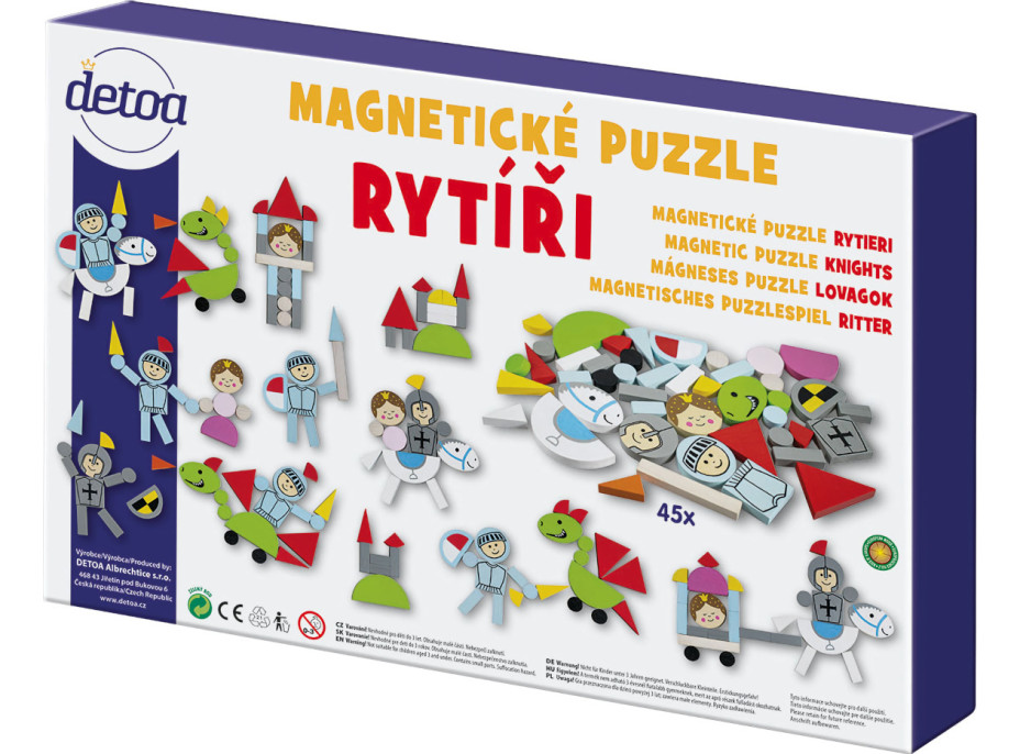 Detoa Magnetické puzzle Rytíři