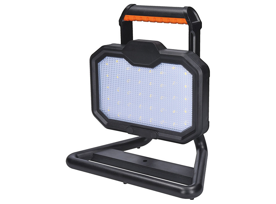 Solight LED reflektor 20W, přenosný, nabíjecí, 2000lm, oranžovo-černý